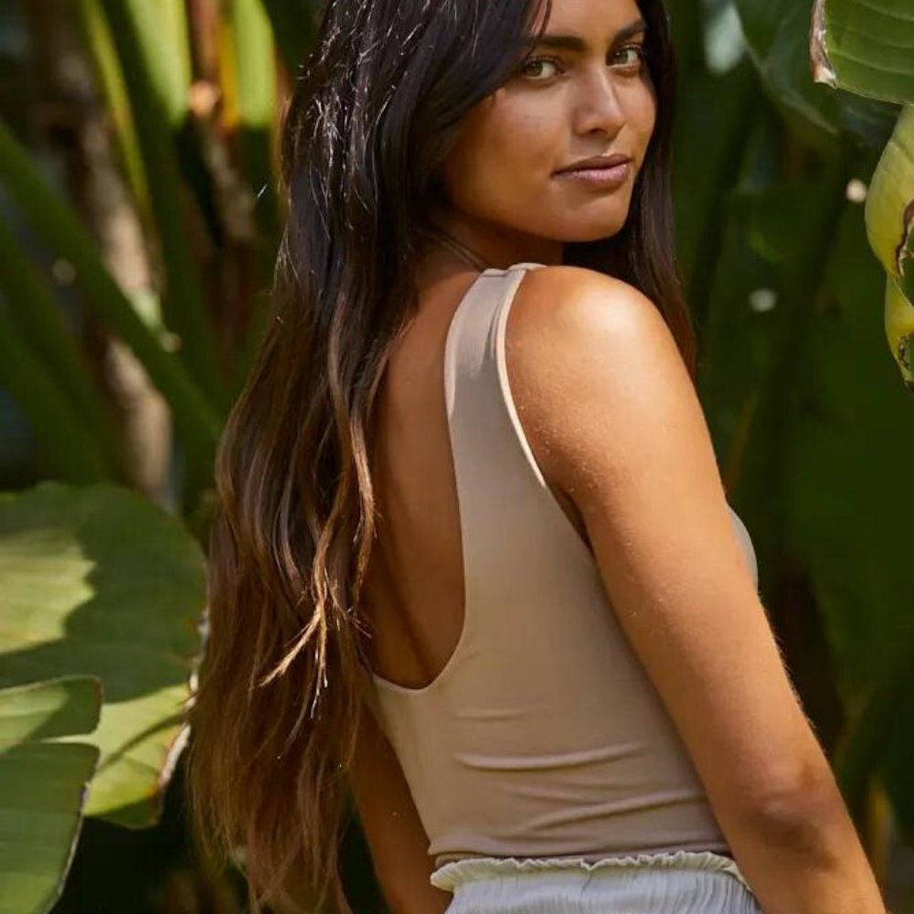 S1088 | Yours Truly Bodysuit (Light Sand) - Picture 2 of 2